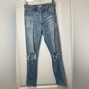 Citizens of Humanity Liya Classic Fit Crop Distressed Jeans Women’s Size 25